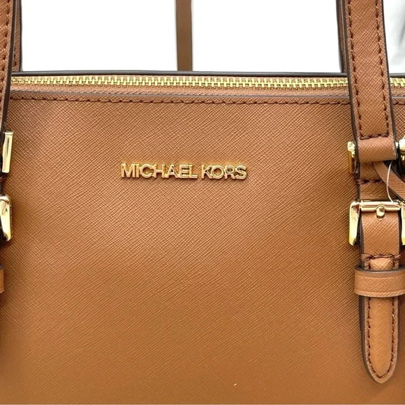 Michael Kors Large Charlotte Tote Bag Luggage (NWT)